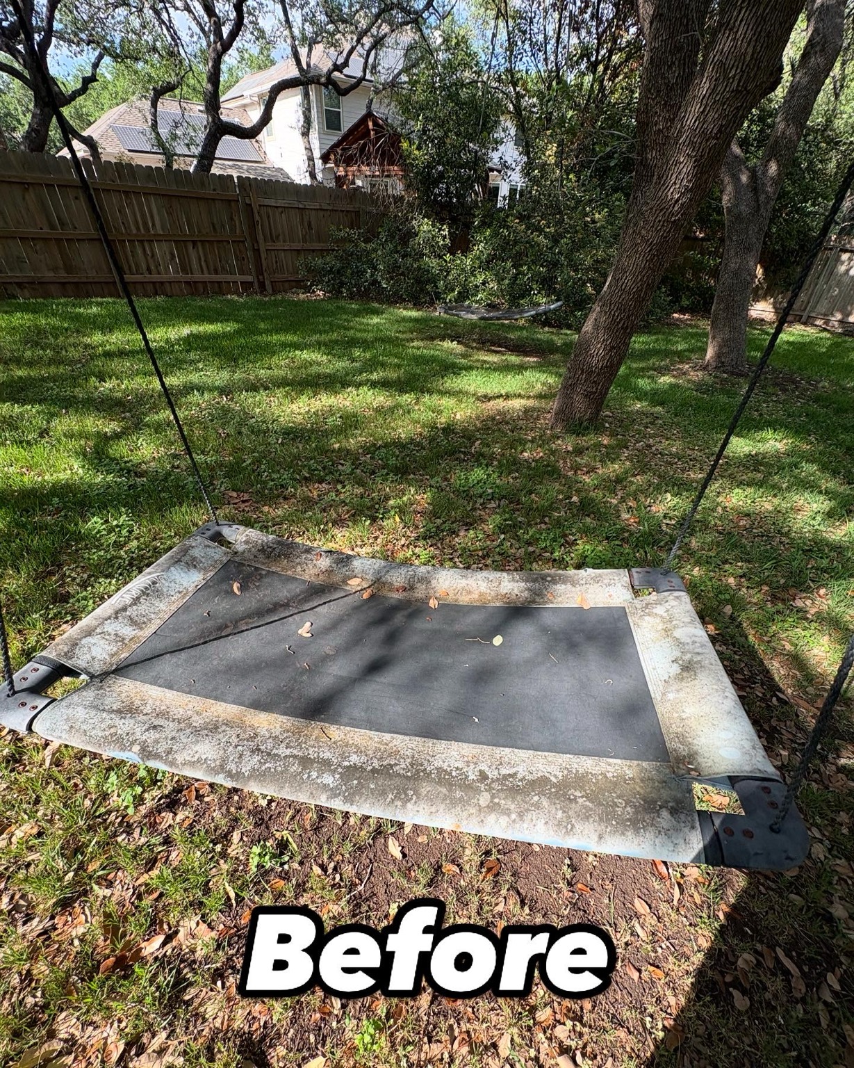 Before pressure washing project one